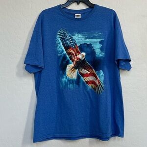 Men’s Delta pro weight vintage eagle flag T-shirt size XL
